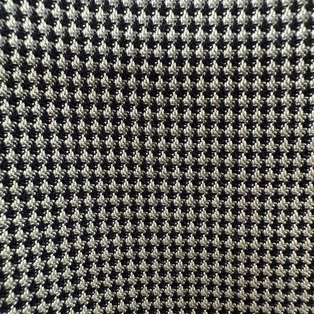 Andrew Fezza 48R Sport Coat Blazer Silk Worsted Wool Gray Houndstooth Jacket - Picture 8 of 16